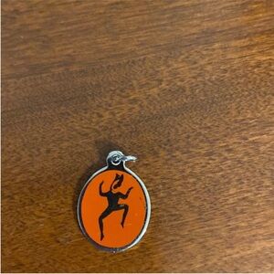 Orange and Black Pendant